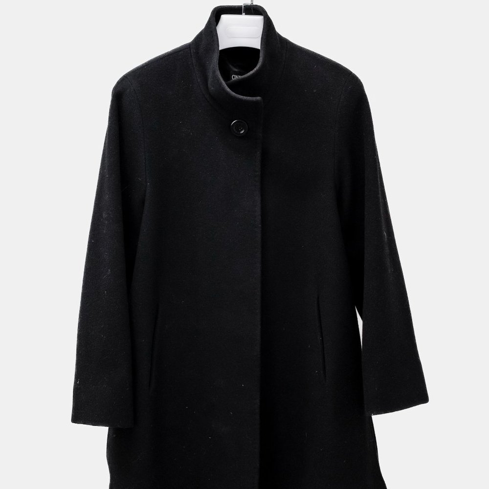 Cinzia Rocca Black Wool Coat